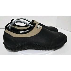 Lewis & Clark Outdoors Mens Muck Shoes Rubber Sneakers Black Khaki Size 10